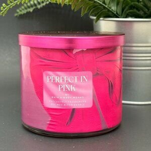 BBW Perfect in Pink Bath & Body Works 3 Wick Candle